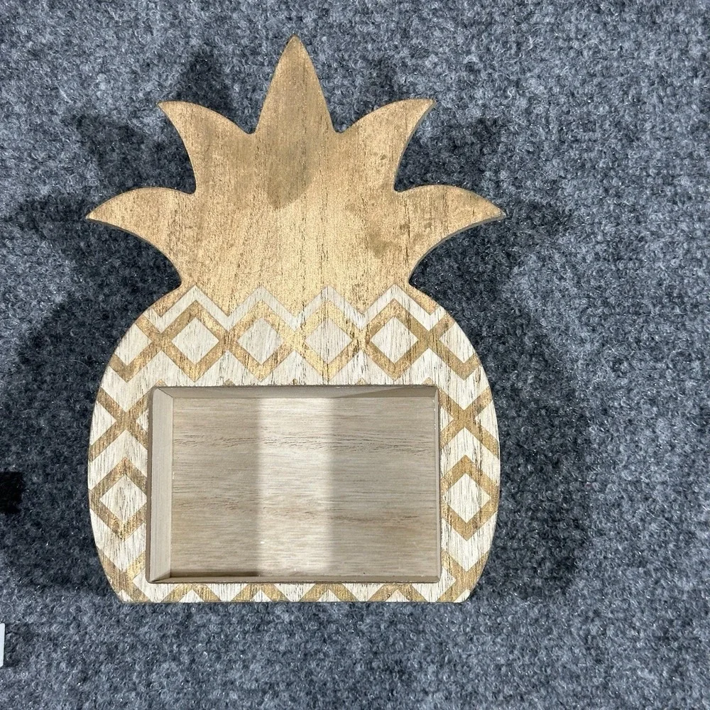 Office Envy Pineapple Desk Daily Wooden Block Calendar , 5.5